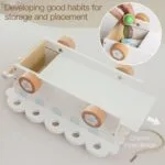 Wooden Ice Cream Cart Playset for Kids | Pretend Play Push Cart with Popsicles, Lollipops & Cones | Montessori Role Play Toy | Age 3+ - Image 3