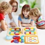 Wooden Pattern Battle Game | 2 Player Speed Matching Board Game with Bell | Brain Development Toy | Age 5+ | Indoor Play - Image 5