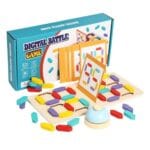 Wooden Pattern Matching Battle Game with Bell for Kids 5+ | Shopbefikar India