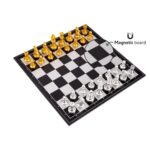 Shopbefikar Magnetic Foldable Chess Board Set | 32x32 cm Premium Chess Set with Storage | Gold & Silver Heavy Pieces | Travel Friendly - Image 6
