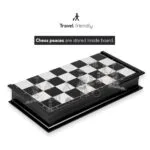 Shopbefikar Magnetic Foldable Chess Board Set | 32x32 cm Premium Chess Set with Storage | Gold & Silver Heavy Pieces | Travel Friendly - Image 4