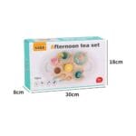 KABI Afternoon Tea Set Wooden Pretend Play Toy | Tea Party Role Play Set | Montessori Kitchen Toy | Age 3+ | Indoor Play - Image 5