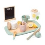 KABI Wooden Lemon Tea Set Pretend Play Toy 3+ | Tea Party Kitchen Set | Shopbefikar India