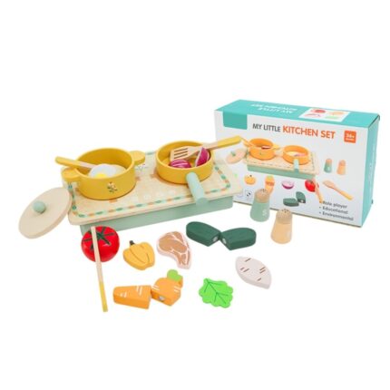 KABI My Little Kitchen Set Wooden Pretend Play Toy 3+ | Shopbefikar India