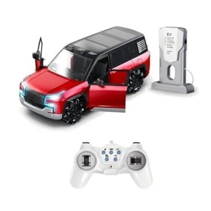 Moka U8 1:12 Scale RC Electric SUV Rechargeable | Remote Control Car with Lights & Auto Park | Shopbefikar red