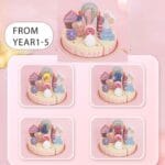 My Little Birthday Cake Wooden Toy | 24 Pcs Cutting Pretend Play Set | Age 3+ - Image 2