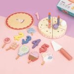 My Little Birthday Cake Wooden Toy | 24 Pcs Cutting Pretend Play Set | Age 3+ - Image 3