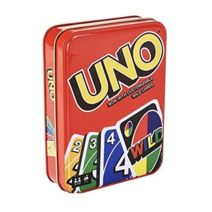 Uno classic card game tin box
