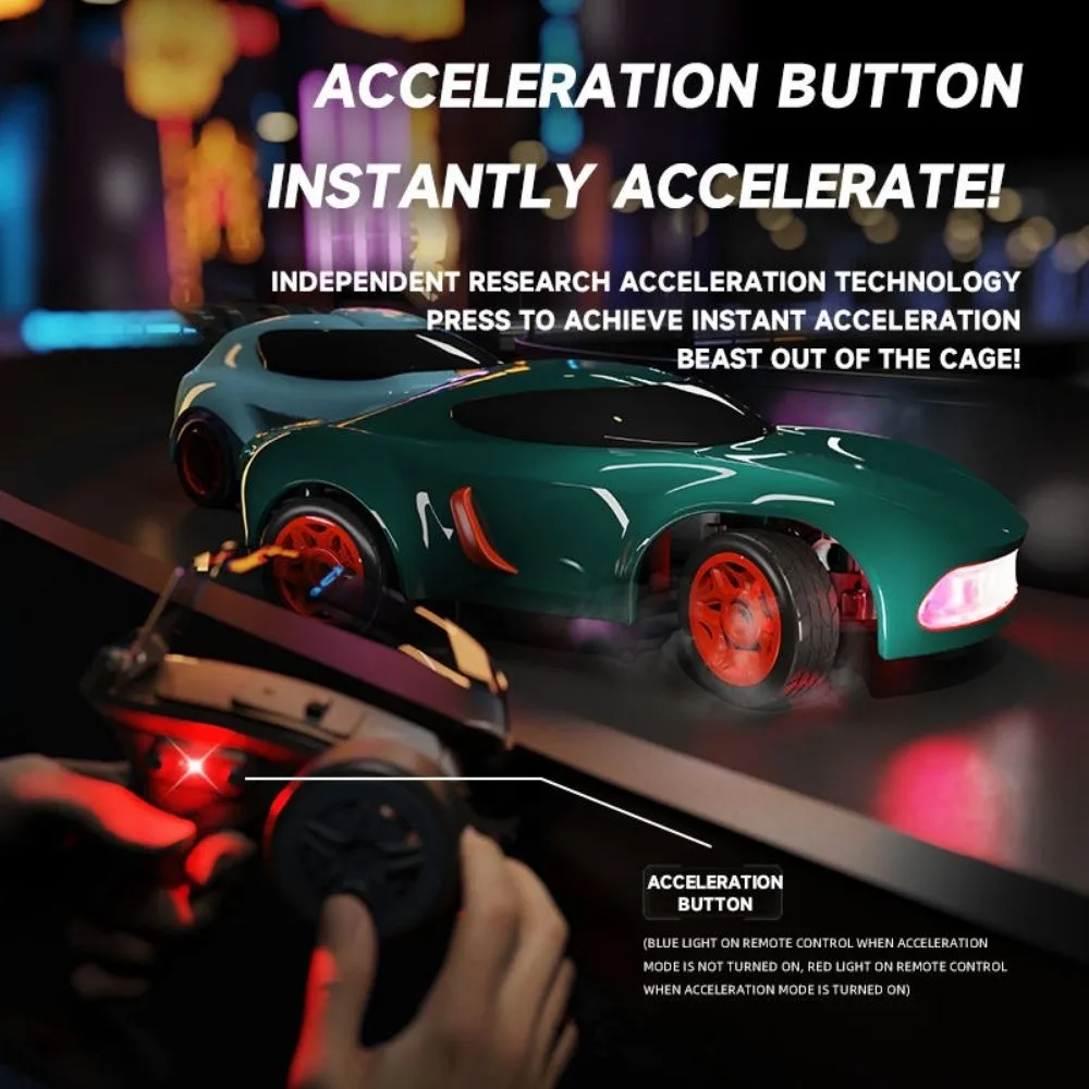 1:64 Mini Desktop Drift RC Car | 2.4G Remote Control | LED Lights | High-Speed Drift Car | 6+ Years - Image 5