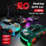 1:64 Mini Desktop Drift RC Car | 2.4G Remote Control | LED Lights | High-Speed Drift Car | 6+ Years - Image 11