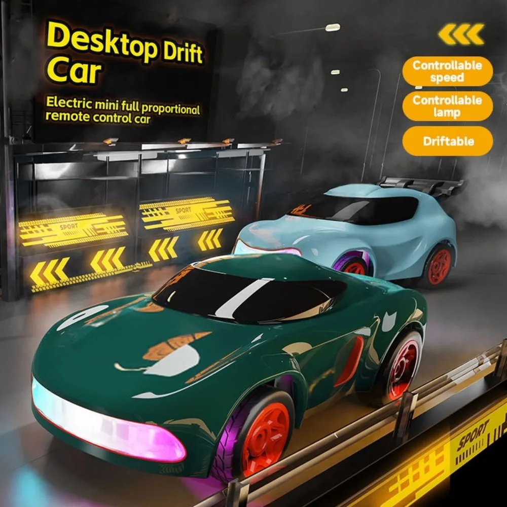 1:64 Mini Desktop Drift RC Car | 2.4G Remote Control | LED Lights | High-Speed Drift Car | 6+ Years - Image 9