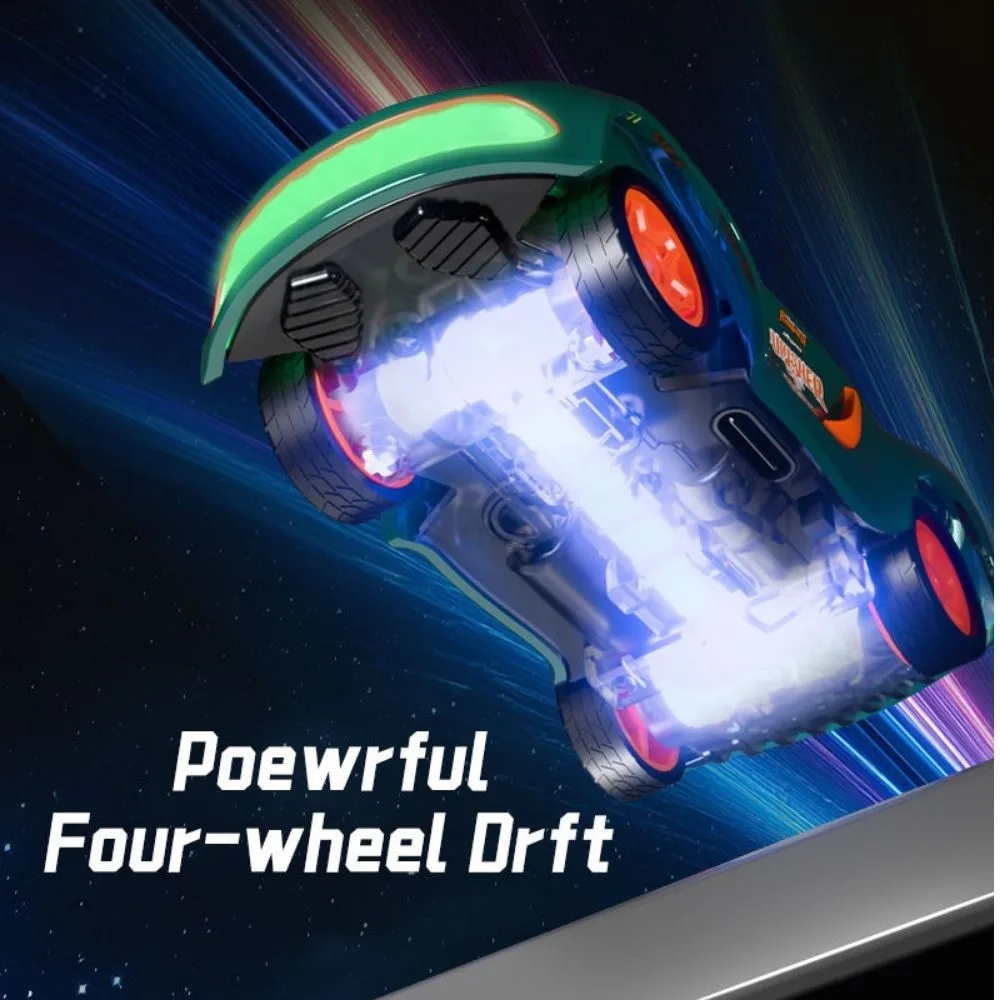 1:64 Mini Desktop Drift RC Car | 2.4G Remote Control | LED Lights | High-Speed Drift Car | 6+ Years - Image 3