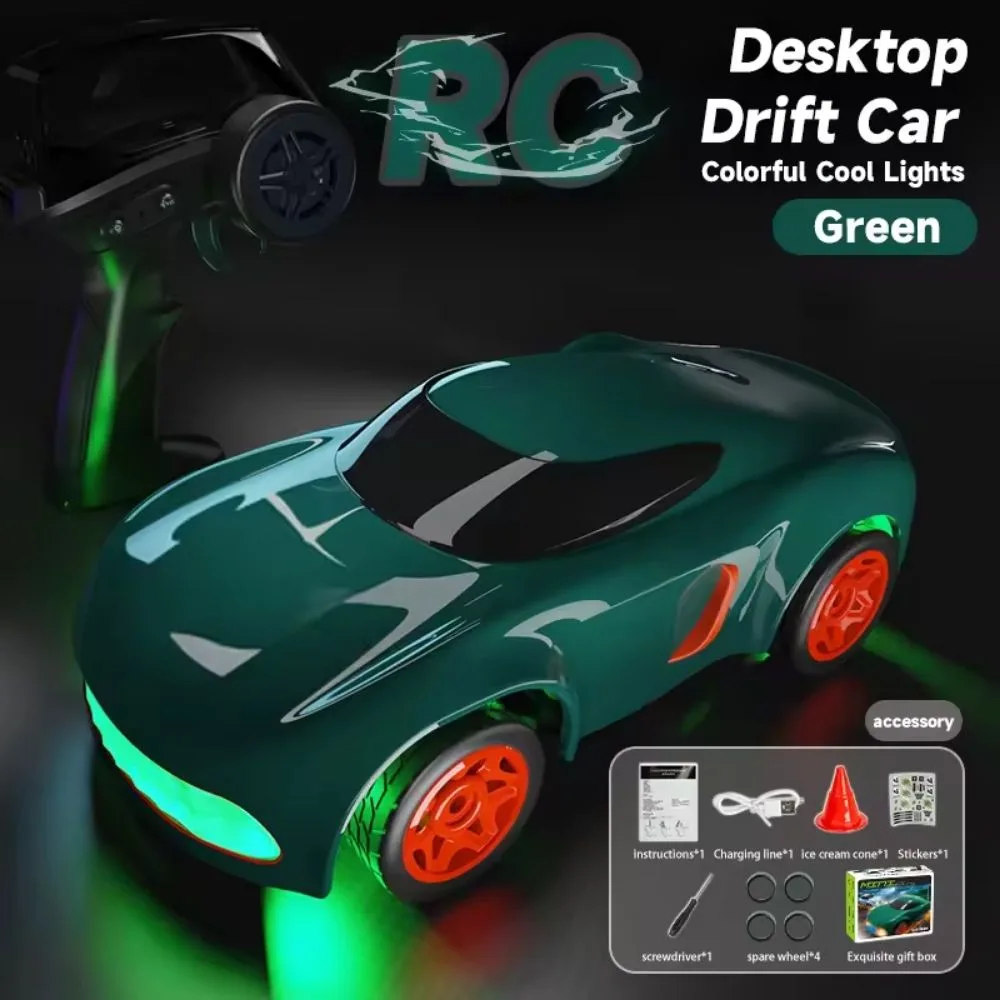 1:64 Mini Desktop Drift RC Car | 2.4G Remote Control | LED Lights | High-Speed Drift Car | 6+ Years - Image 7