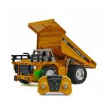 1:64 Mini RC Engineering Vehicles | Dump Truck, Excavator & Forklift | 2.4GHz Remote Control Construction Toys | Rechargeable Alloy Mini RC | 6+ Years