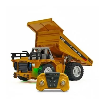 1:64 Mini RC Engineering Vehicles Set | Dump Truck Excavator Forklift RC Toys | Remote Control Construction Toys India | Shopbefikar