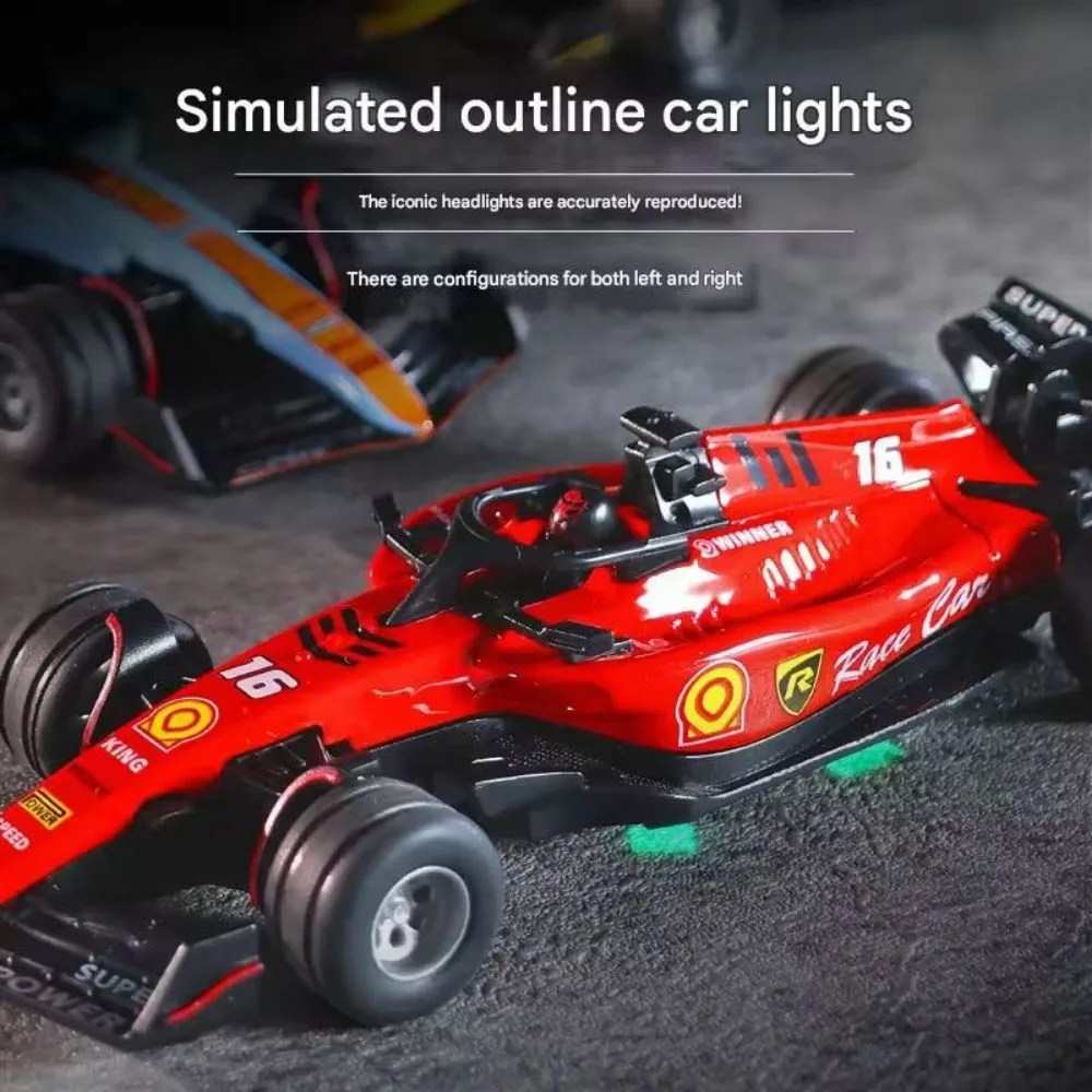 1:64 Alloy F1 Mini RC Car with Display Case | App & Remote Control | 2.4GHz | LED Lights | 3 Speed Modes | 6+ Years - Image 4
