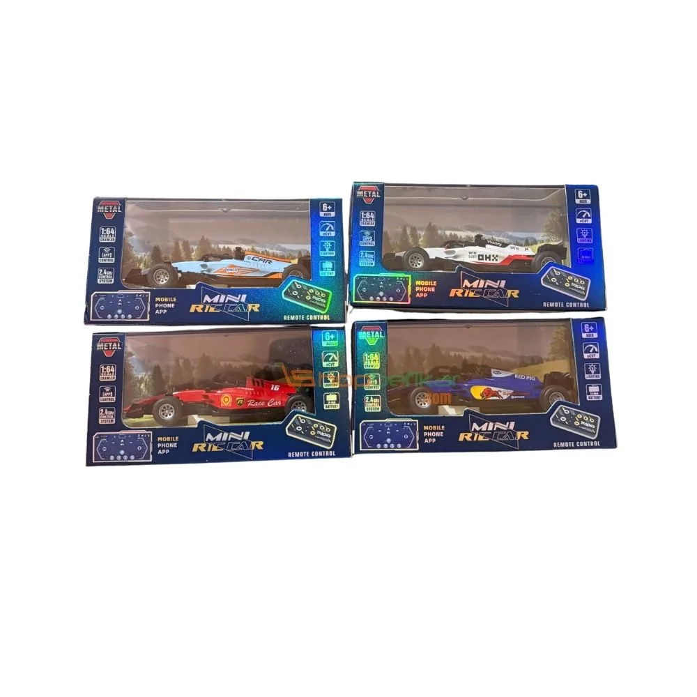 1:64 Alloy F1 Mini RC Car with Display Case | App & Remote Control | 2.4GHz | LED Lights | 3 Speed Modes | 6+ Years - Image 12