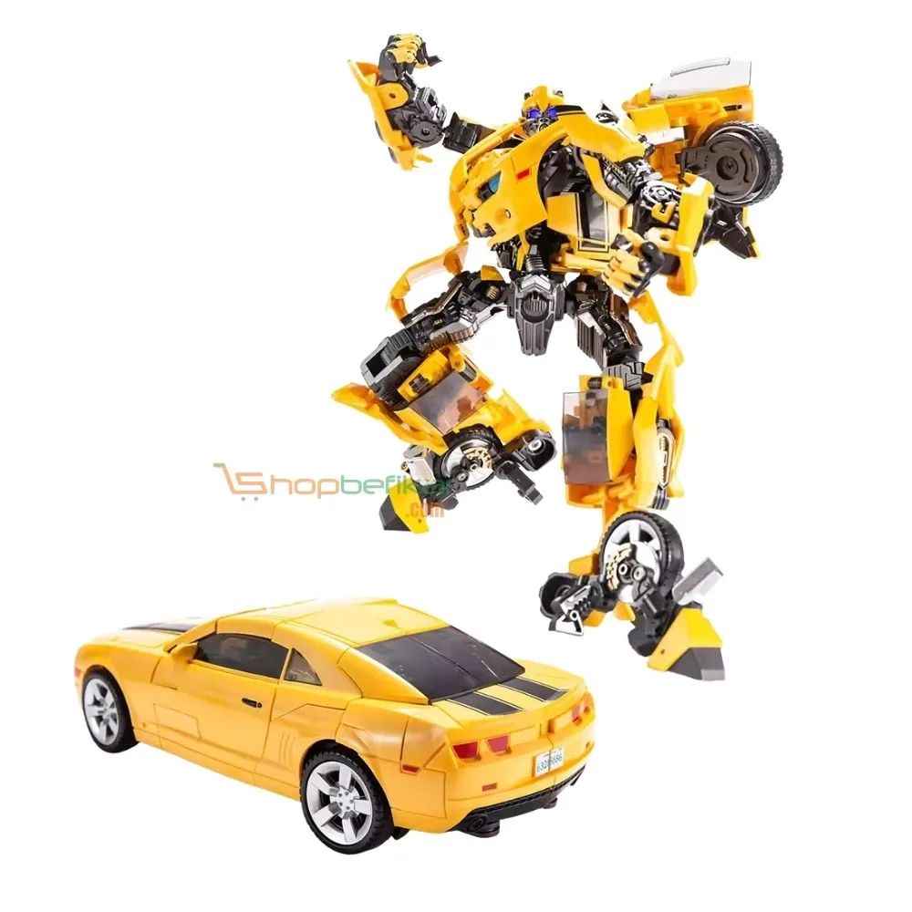 BB-01 Bumblebee Wasp Warrior Convertible Action Figure | 28cm Big Size Transformer Toy | Robot to Vehicle | 6+ Years - Image 2