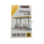 CCA Shell Gas Station Model with 1:64 Porsche Car | Licensed Diecast Display Set | Assembly Playset | Collectible Toy - Image 3
