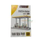 CCA Shell Gas Station Model with 1:64 Porsche Car | Licensed Diecast Display Set | Assembly Playset | Collectible Toy - Image 3