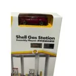 CCA Shell Gas Station Model with 1:64 Porsche Car | Licensed Diecast Display Set | Assembly Playset | Collectible Toy - Image 4