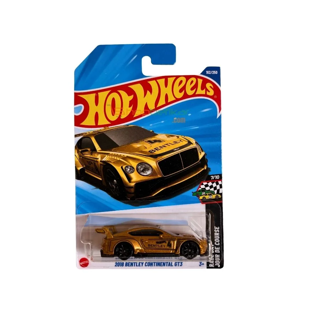 hot wheels 2018 Bentley Continental GT3 - Gold