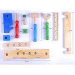 Kids Wooden Tool Bench Puzzle Set | Nuts & Bolts Construction Toy | Educational Montessori Playset | 3+ Years - Image 9