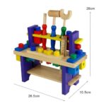 Kids Wooden Tool Bench Puzzle Set | Nuts & Bolts Construction Toy | Educational Montessori Playset | 3+ Years - Image 8