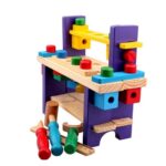 Kids Wooden Tool Bench Puzzle Set | Nuts & Bolts Construction Toy | Educational Montessori Playset | 3+ Years - Image 7