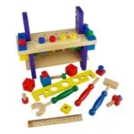 Kids Wooden Tool Bench Puzzle Set | Nuts & Bolts Construction Toy | Educational Montessori Playset | 3+ Years - Image 2
