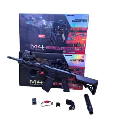M4 Series 1:1 Scale Electric Gel Blaster Gun | Nylon Body Tactical Toy Blaster | Shopbefikar India