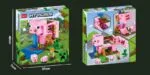 My World 841 The Pig House Building Blocks | Pixel World Construction Set | 492 PCS | Age 6+ - Image 5