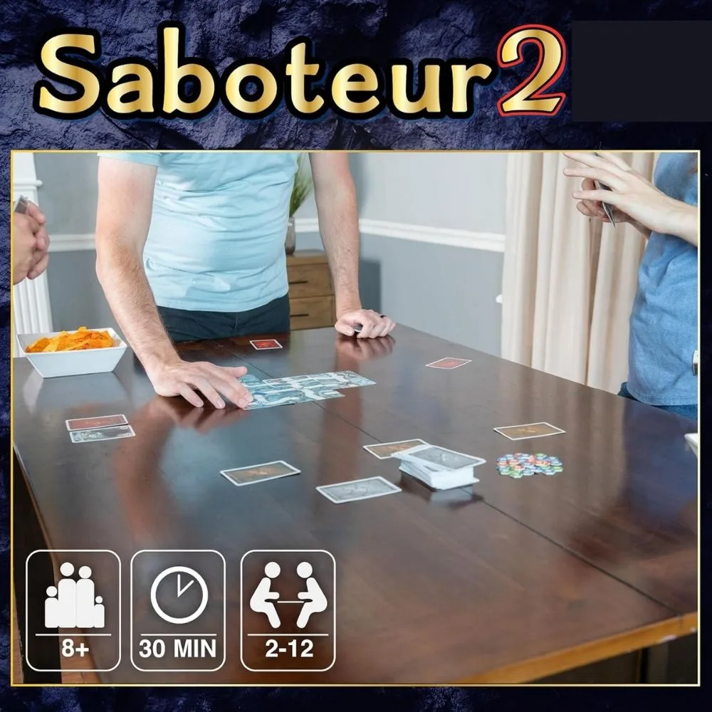 Saboteur 2 Card Game | Hidden Role Strategy Game | 2–12 Players | 8+ Years | 30 Min - Image 6