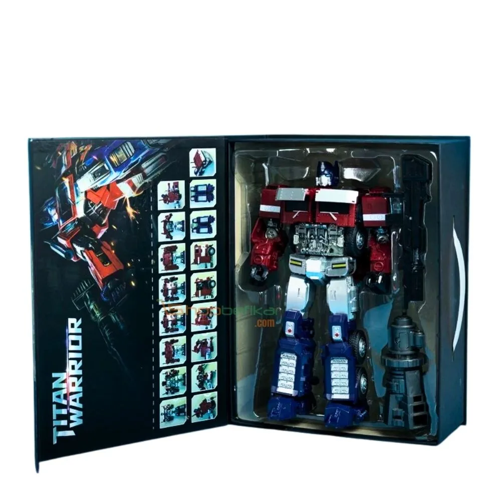 Baiwei TW-1027D Titan Warrior Optimus Prime BIG SIZE 32cm | Oversized ROTB Transformer with LED Weapons | Collectible Action Figure | 14+ Years - Image 6