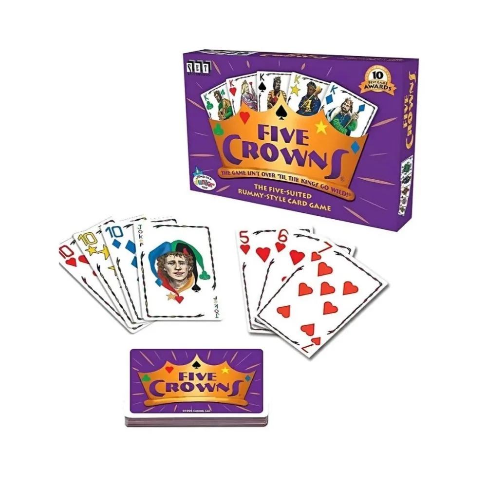 Five Crowns Card Game | 5 Suited Rummy Style Family Card Game | 2–7 Players | Age 8+ - Image 5