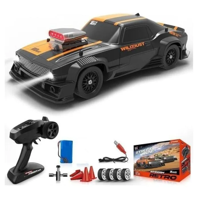 1:16 RC Drift Car 50km/h 4WD with Gyro & LED Lights | High Speed