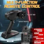 1:16 RC Drift Car 4WD | 50km/h Dodge Challenger Style Muscle Car | Gyro, LED Lights & Drift Tires | Pro Racing Car - Image 7