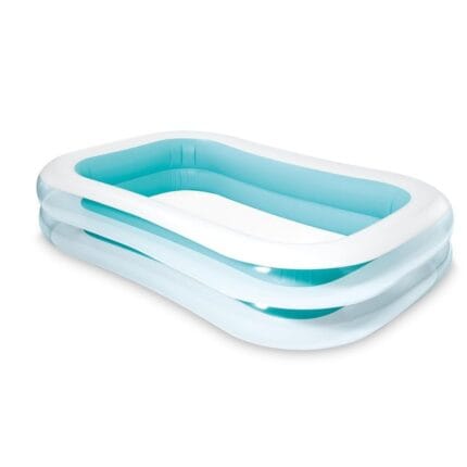 Shopbefikar Inflatable Family Swimming Pool 103×69×22 Inch | Large Rectangular Kids Pool | Backyard Summer Pool | 749L Capacity | Shopbefikar India