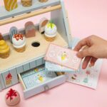 KABI My Little Ice Cream Store Pretend Play Toy | Wooden Ice Cream Shop Set | Role Play Learning Toy | 3+ Years - Image 2