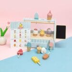 KABI My Little Ice Cream Store Pretend Play Toy | Wooden Ice Cream Shop Set | Role Play Learning Toy | 3+ Years - Image 9