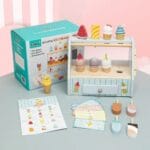 KABI My Little Ice Cream Store Pretend Play Toy | Wooden Ice Cream Shop Set | Role Play Learning Toy | 3+ Years - Image 6