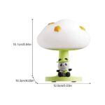 Panda Silicone Night Lamp | Kawaii LED Bedside Touch Light | USB Rechargeable | Kids Room Lamp - Image 3