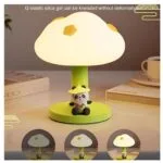 Panda Silicone Night Lamp | Kawaii LED Bedside Touch Light | USB Rechargeable | Kids Room Lamp - Image 4