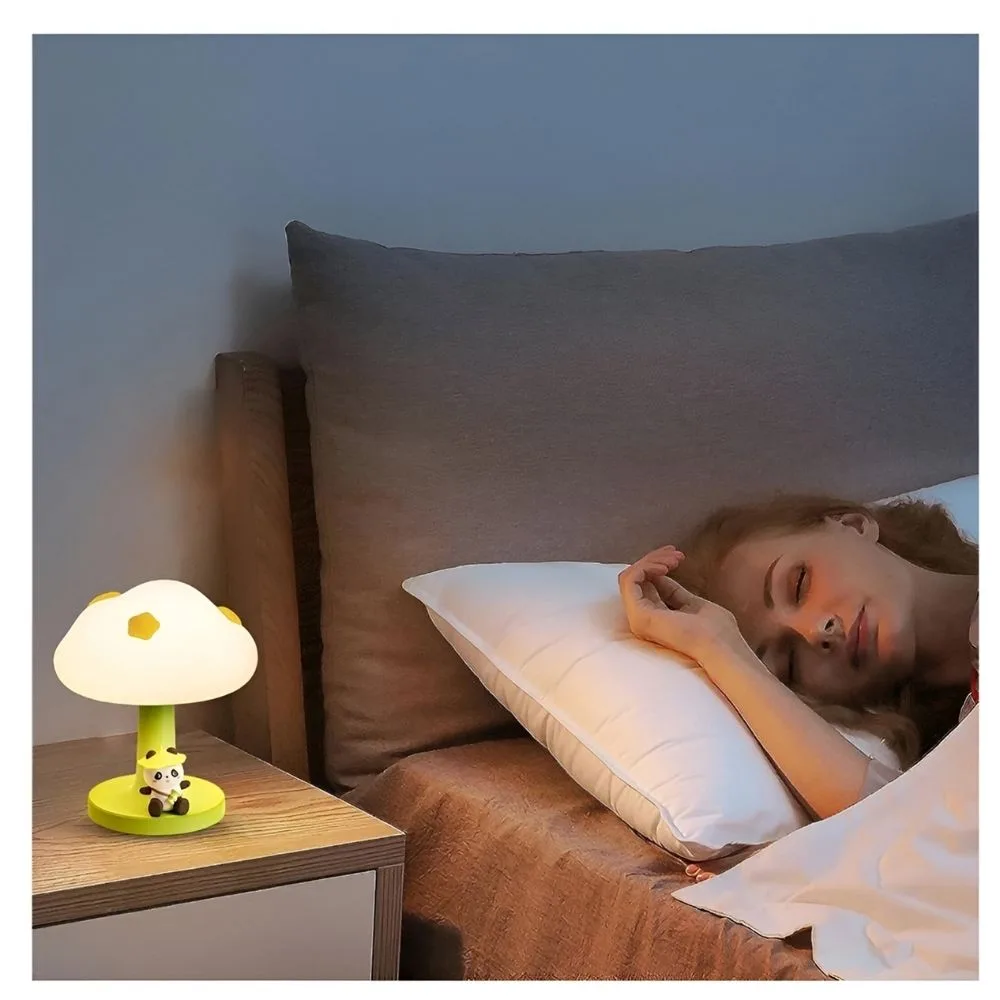 Panda Silicone Night Lamp | Kawaii LED Bedside Touch Light | USB Rechargeable | Kids Room Lamp - Image 5
