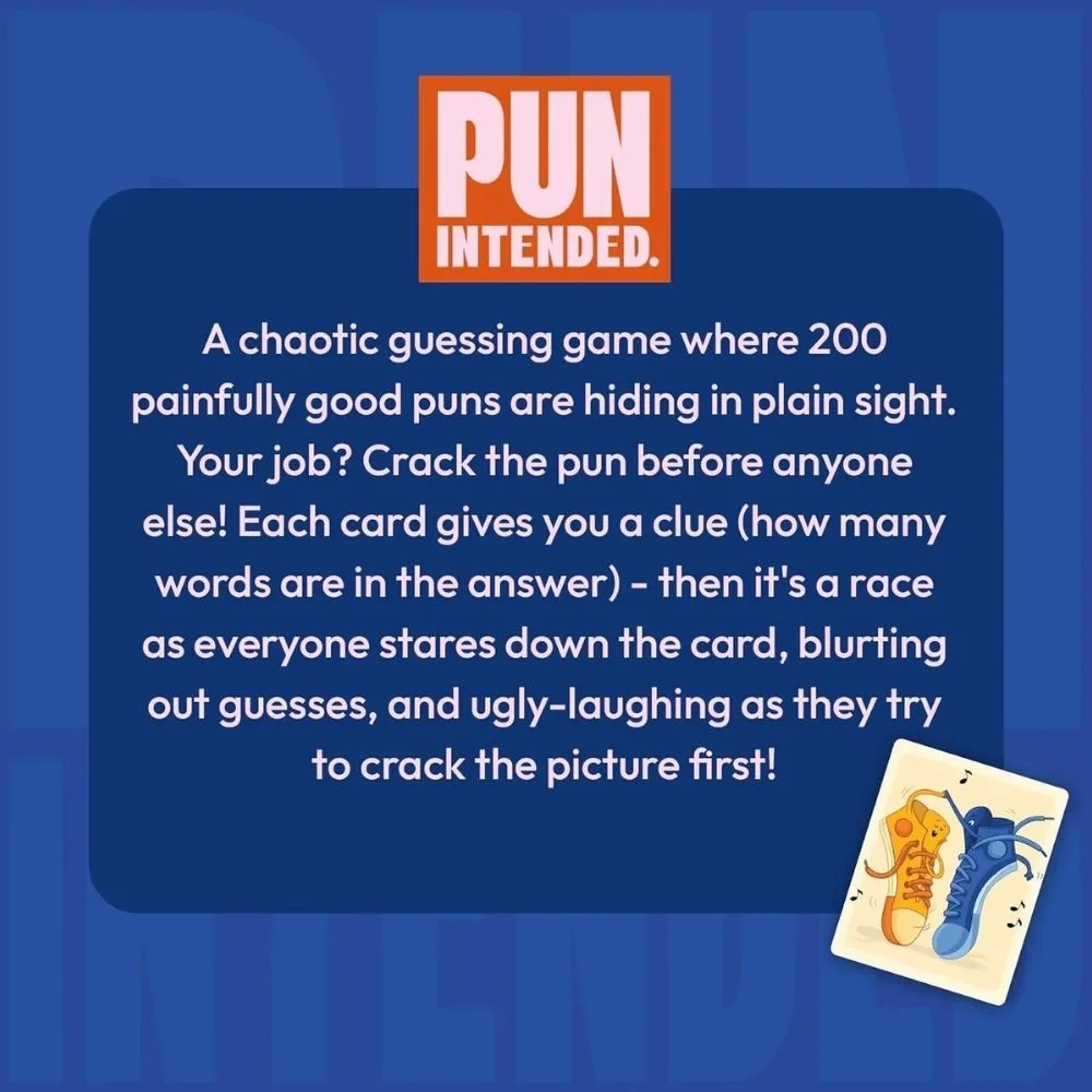 Pun Intended – Hilarious Picture Guessing Card Game | Party Game | 3–8 Players | 10+ Years | 20–30 Min - Image 2