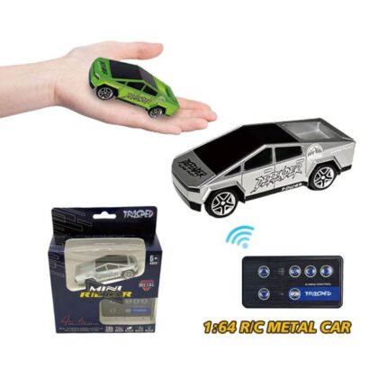mini tesla cybertruck rc car 1:64 remote control metal toy india pocket rc car
