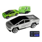 Mini Tesla Cybertruck RC Car 1:64 | 2.4GHz Remote Control | 3-Speed Metal Model | Pocket Size Toy | 6+ Age - Image 6