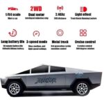 Mini Tesla Cybertruck RC Car 1:64 | 2.4GHz Remote Control | 3-Speed Metal Model | Pocket Size Toy | 6+ Age - Image 5