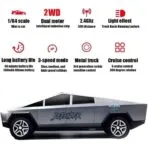 Mini Tesla Cybertruck RC Car 1:64 | 2.4GHz Remote Control | 3-Speed Metal Model | Pocket Size Toy | 6+ Age - Image 5