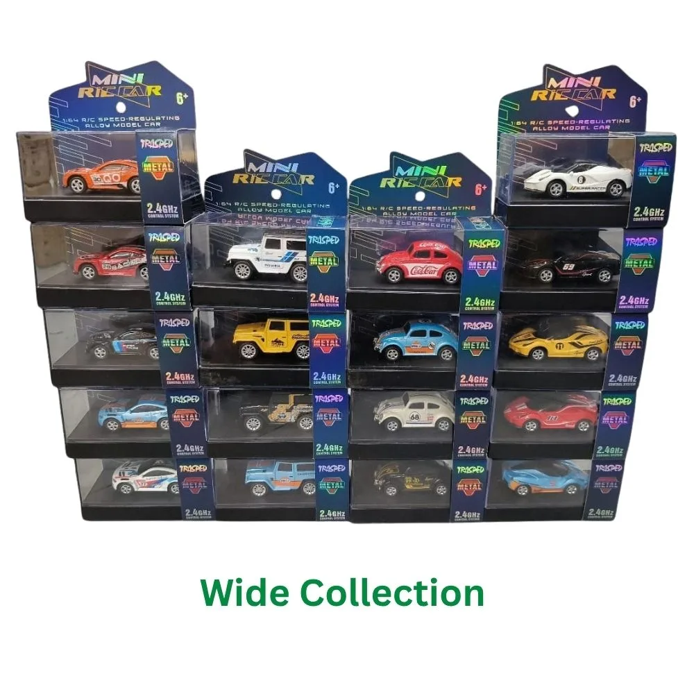 Mini RC Ferrari Car | 1:64 Alloy Body Remote & App Control | 3-Speed Light Up Model with Display Case | 6+ Age | 15-20 Min Playtime - Image 2